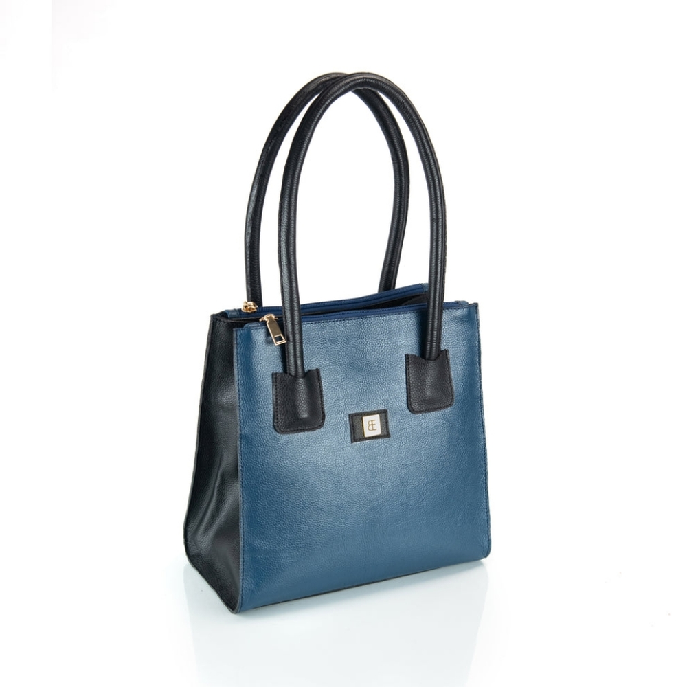 Black & Blue Designer Handbag
